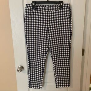 Merona gingham plaid work pants